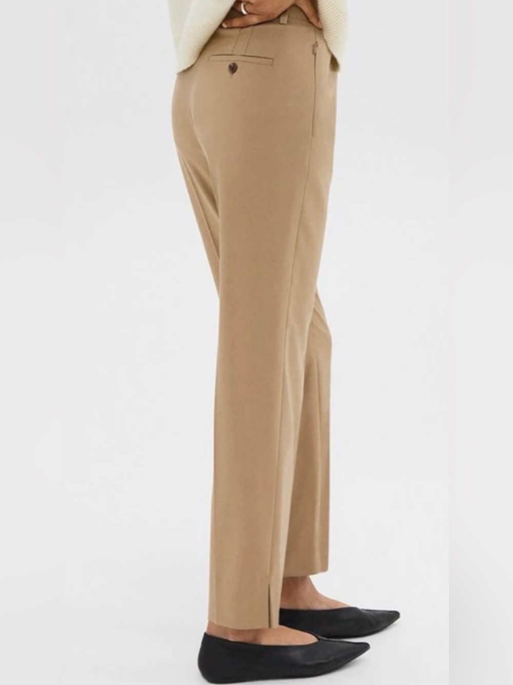 Theory High-Waist Taper Wool Pants Size 6